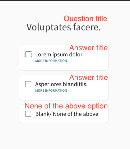 A question with two answers and the 'None of the above' option as seen by a voter